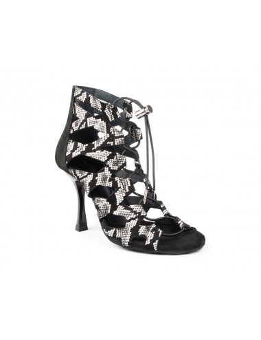 Zapato de baile animal print negro