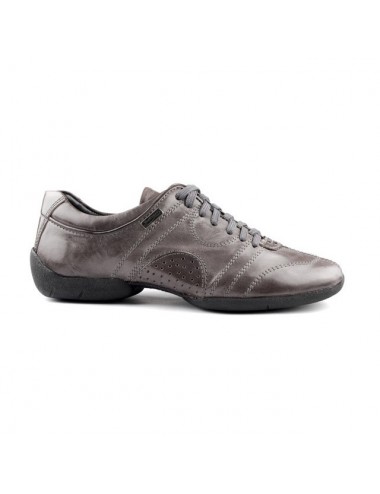 Convertir clima Anguila Sneakers de baile hombre piel gris