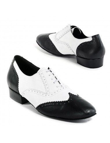 Zapatos Bailes de salón Combi Negro/Blanco - Danza Maty
