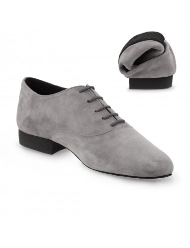 Zapato de baile latino gris para hombre
